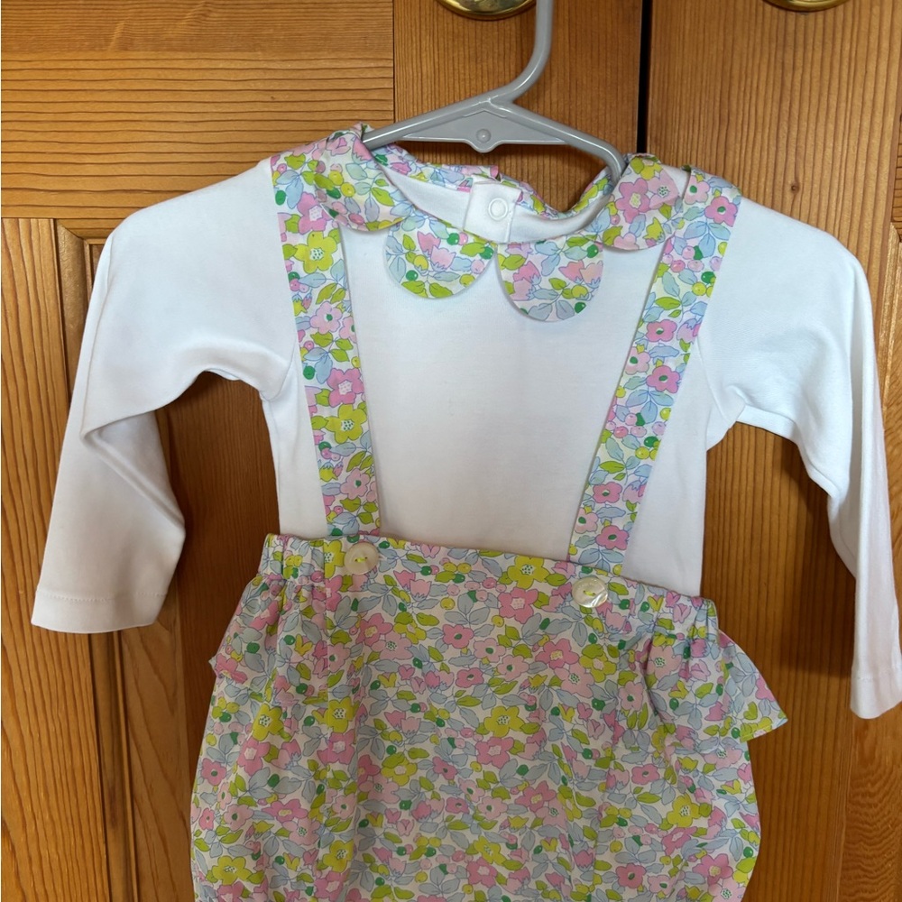 Jacadi x Liberty of London Floral Romper with White Top